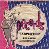 Generic paper record bag with Carpenters address overprinted