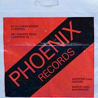 Phoenix Records red plastic carrier bag